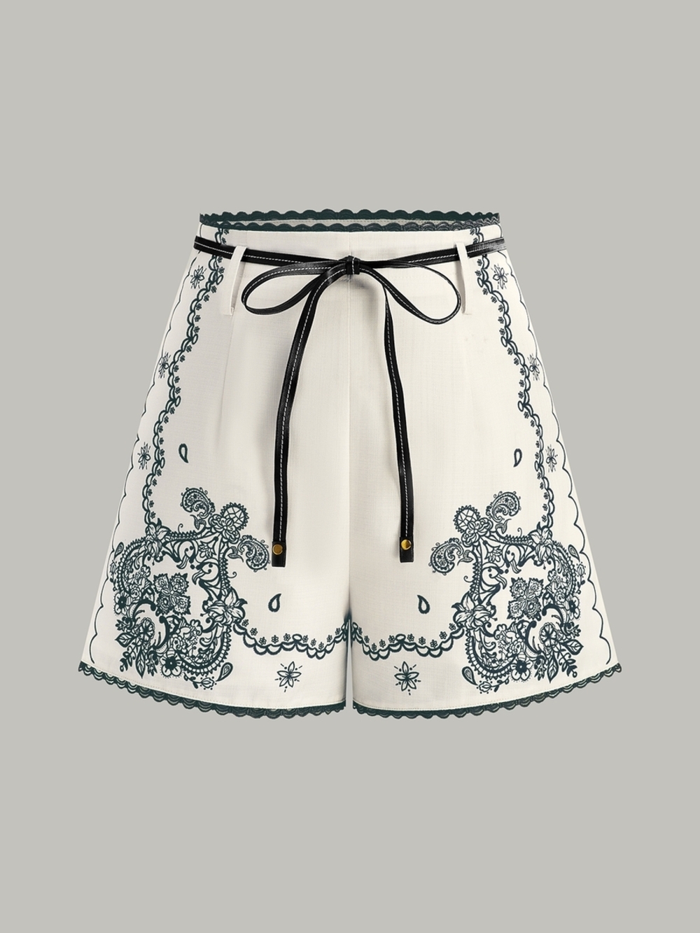 NWT Commense Black & White High-Waist Shorts - Size S